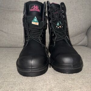 Sturdy Black Combat Boots for Women